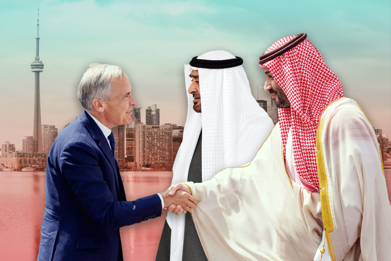 The Breach illustration on Gulf sovereign wealth funds and Carney's investment summit