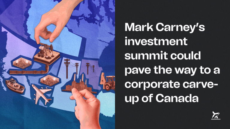 The Breach graphic on the privatisation of Canadian public assets