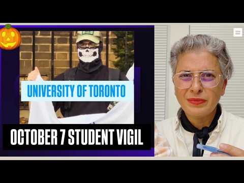 UNIVERSITY OF TORONTO STUDENTS HOLD OCTOBER 7 VIGIL